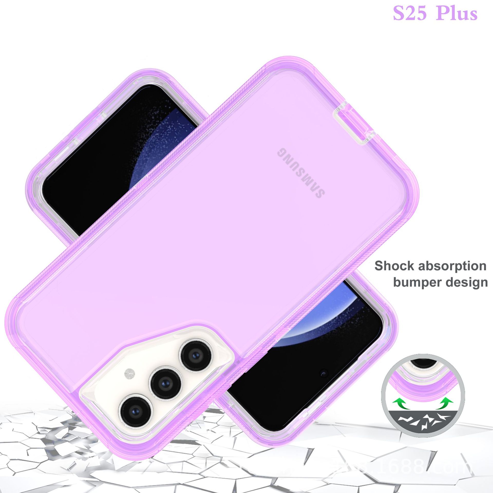 适用SAMSUNG三星S25PLUS/ULTRA三防透明手机壳防尘防摔防震保护套