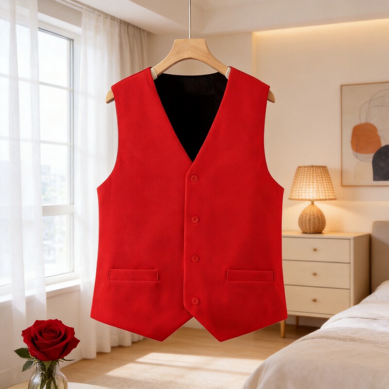 Spring and Autumn Style Mom Vest for Middle-Aged and Elderly Women, Solid Color Short Vest, Loose Versatile Thin Jacket Top