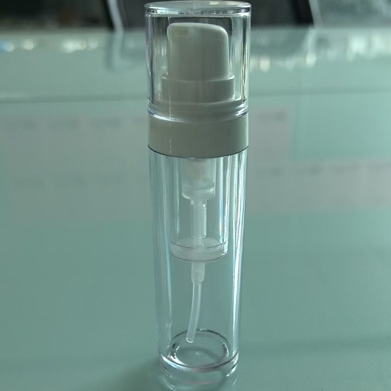透明15ml+2g高档AS塑料双仓二合一混合按压乳瓶化妆品包装双仓瓶