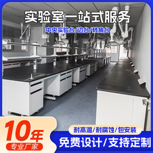 实验室全钢实验台中央实验台边台转角台试验台钢木操作台通风橱柜