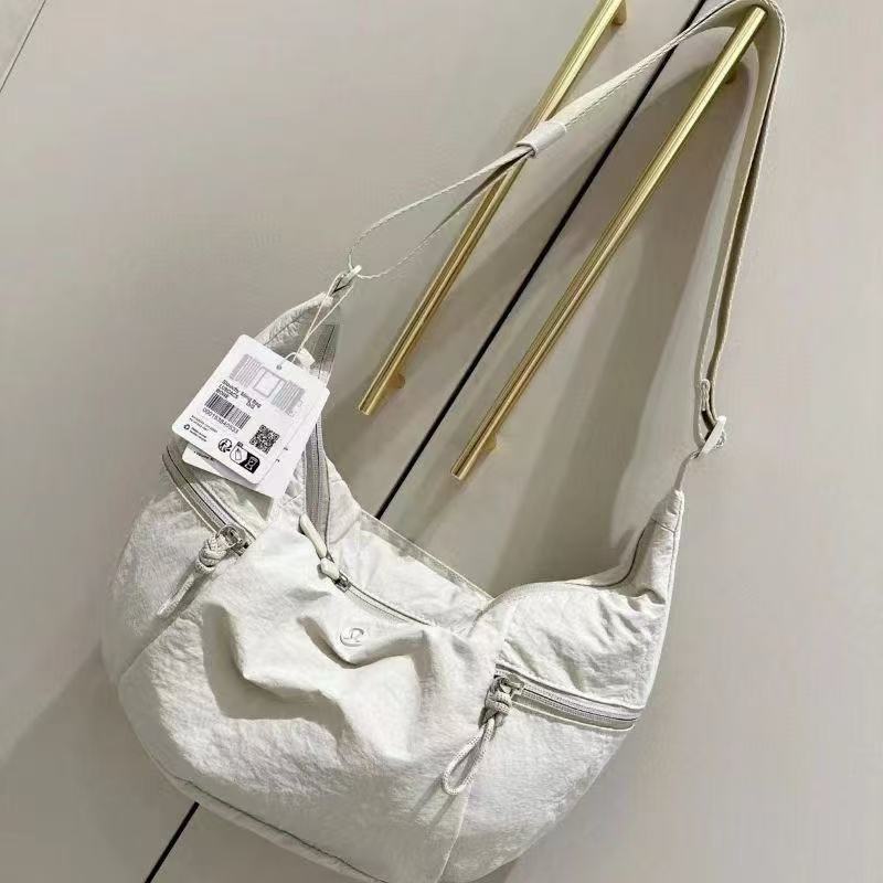 2026 Spring New Versatile Fashion Canvas Crossbody Bag Casual Dumpling Shoulder Bag Student Solid Color Women's Bag