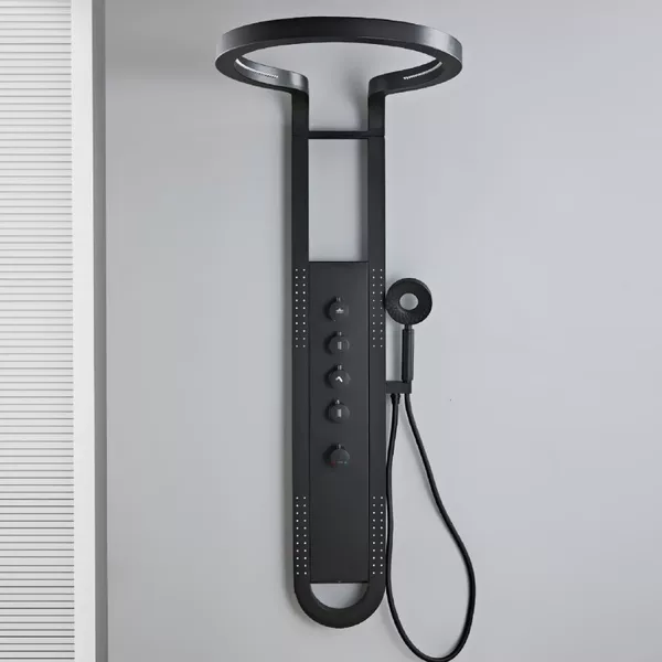 New cross-border foreign trade model: large circular dome waterfall shower head, shower screen, wall-mounted bathroom shower
