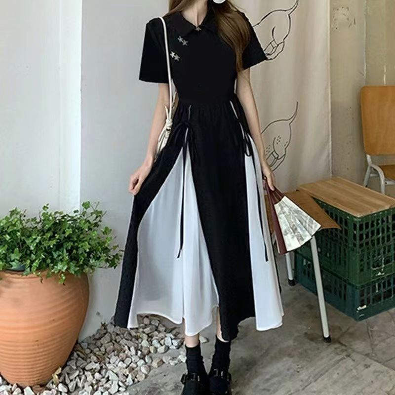 New Chinese Style Improved Cheongsam Dress for Women in Summer Plus Size Gentle Chinese Style Tea Break Design Hepburn Little Black Dress for Women New Chinese Style Improved Cheongsam Dress for Women in Summer Plus Size Gentle Chinese Style Tea Break Design Hepburn Little Black Dress for Women