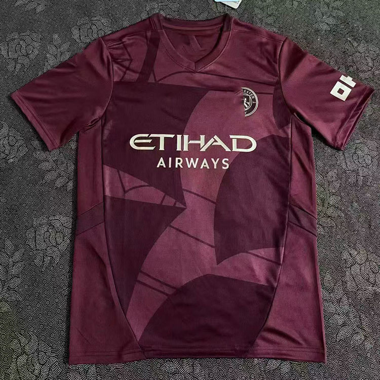 Camiseta de fútbol de manga corta del equipo nacional del Club Barcelona, versión tailandesa 242526, para aficionados masculinos, local y visitante, con la camiseta de Messi.