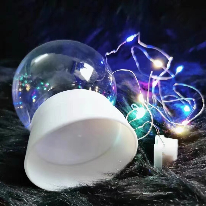 Crystal Ball Handmade DIY Clay Cover Imitation Glass Cover Plastic Acrylic Handmade Doll Dust Cover Transparent Holiday Cover
