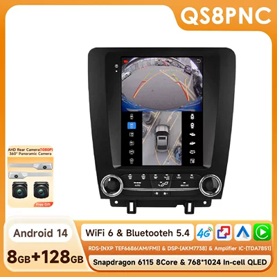 DVD Navigation: Models, Mustang-Specific 9.7inch Vertical - with-360-camera-8128g-wifi4g-version-6115-carplay-eight-core-97inch-suitable-for-10-14-old-ford-mustang-models
