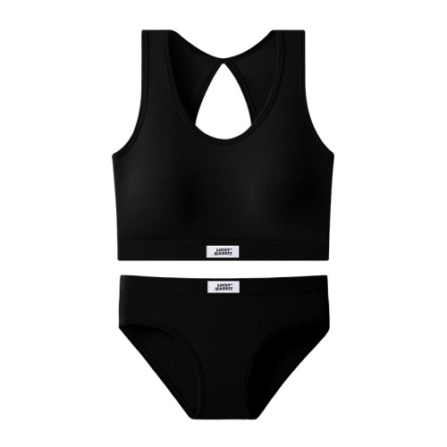 Cross-border foreign trade sports bra set with chest pads, small vest, backless bra, push-up and shaping yoga camisole