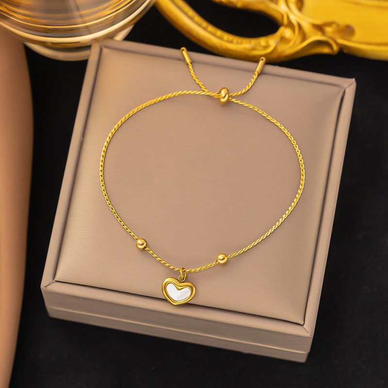 クロスボーダー東莞チタン鋼ジュエリー色褪せない新しい日本と韓国のアクセサリーブレスレット女性用 18K ゴールドファッションライト高級ハイエンド|undefined