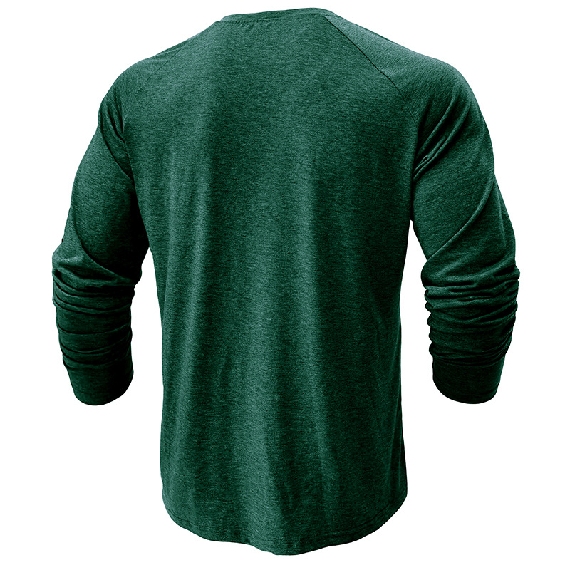 autumn and winter men's long-sleeved T-shirts, men's bottoming shirts, men's t-shirt clothing processing_voghion.com