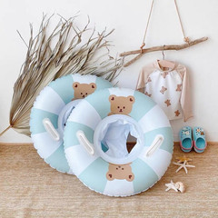 Korean ins baby swimming ring, child seat, baby life buoy, newborn seat, bear play float ring