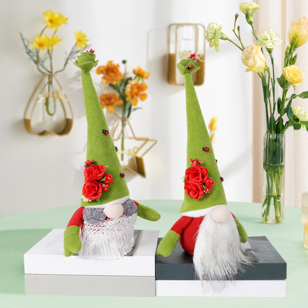 Nuevos productos transfronterizos irlandeses muñecas hojas verdes, muñecas, muñecas de fiesta, muñecas enanas, adornos del día de San Patricio