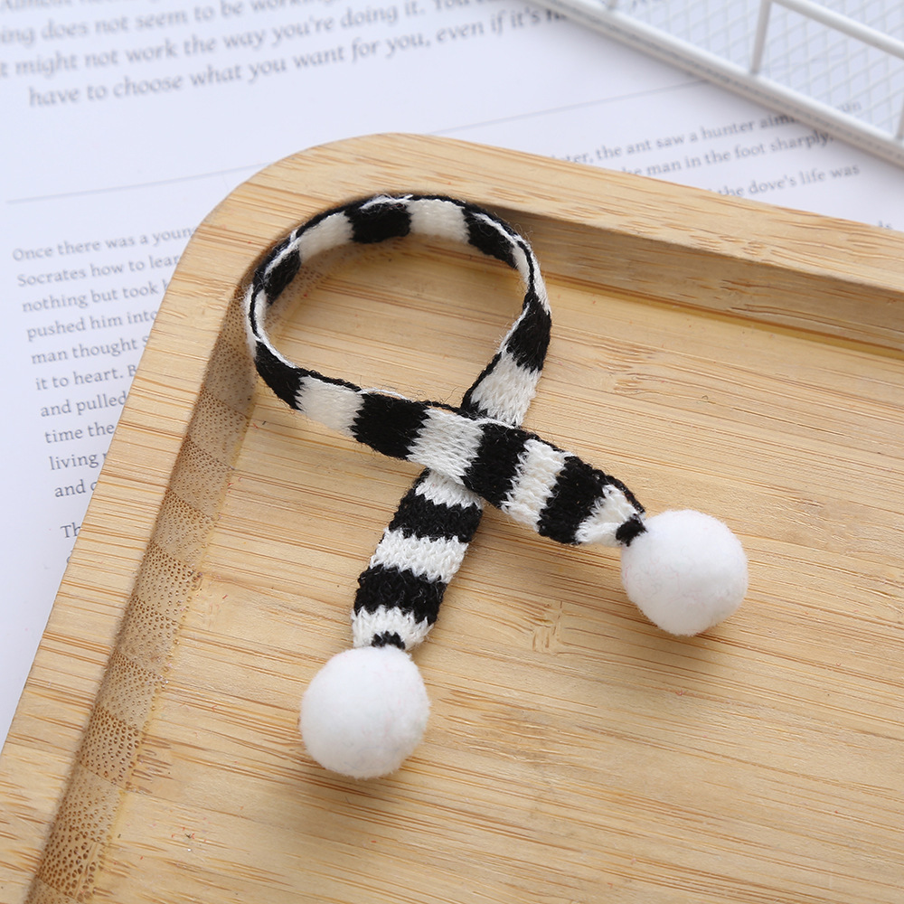 Mini bufandas de lana de punto de Navidad pato amarillo juguete bufandas rojo blanco rojo verde acessorios de decoración