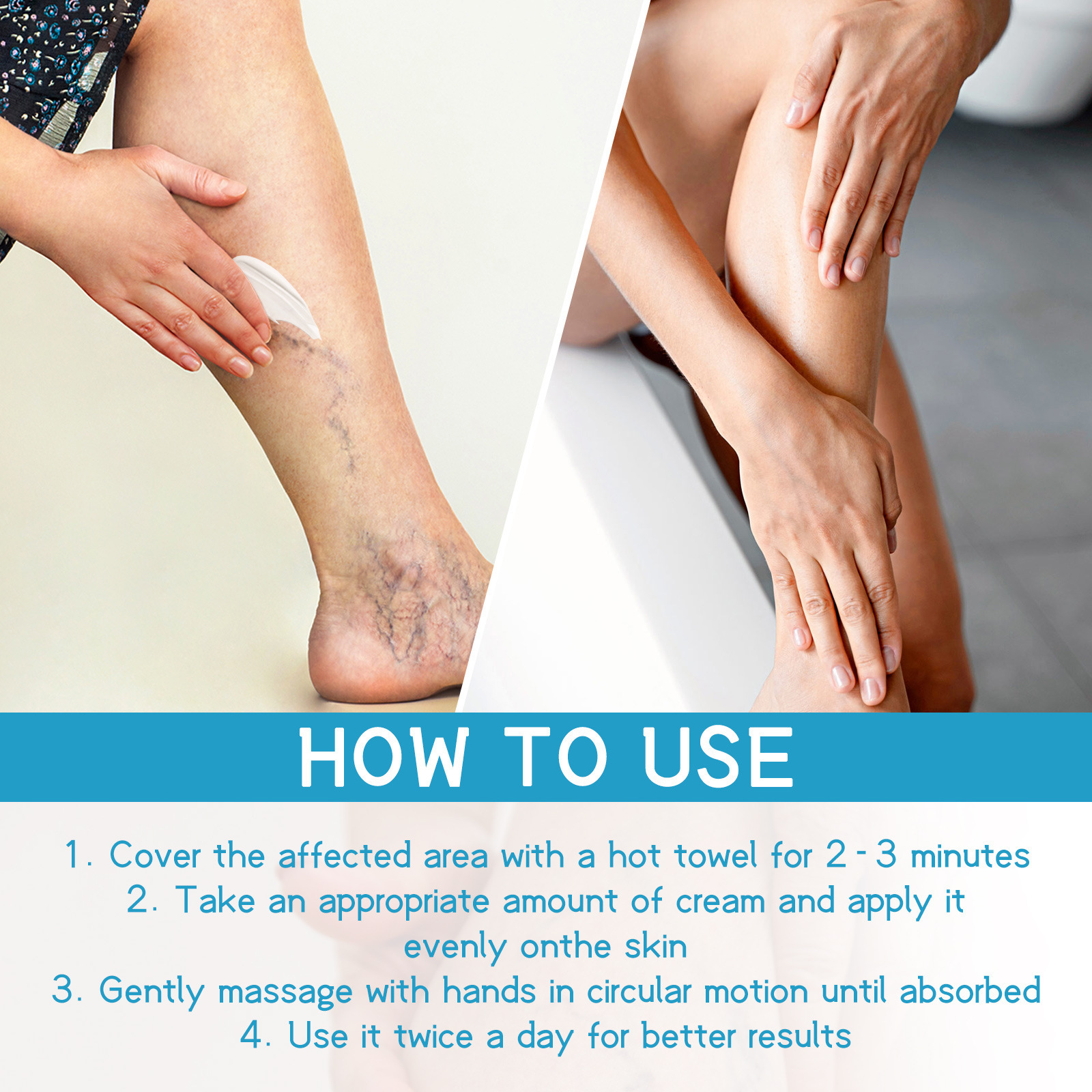 Lindert West&Month Repair Pain Regenwurm Bein prall gefüllte Venenpflege-Massagecreme_voghion.com