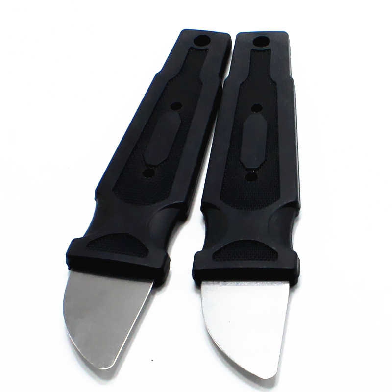 Herramienta de reparación de la tableta del teléfono móvil de palanca de acero inoxidable desmontaje de la tableta raspador de inyección de cáscara de metal negro