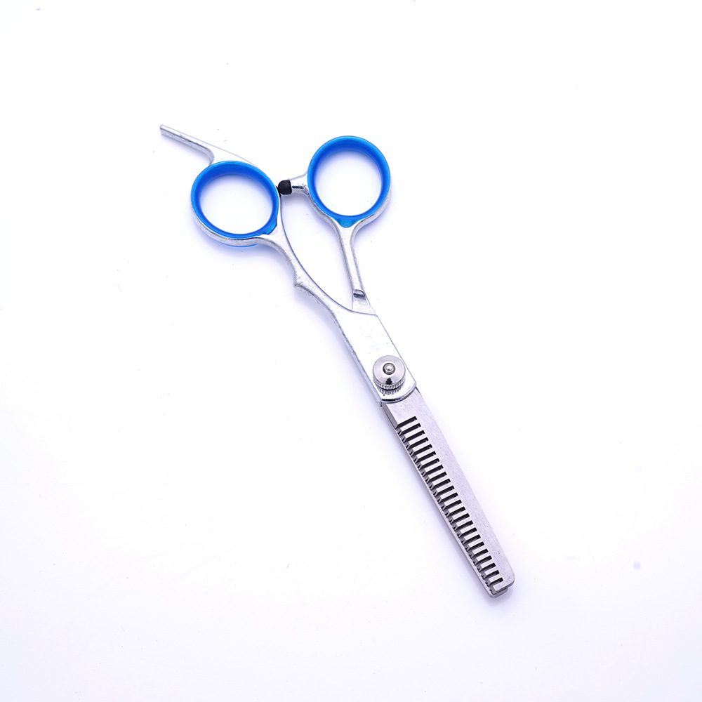 Tijeras de peluquería para adelgazar flequillo, juego de tijeras planas para corte de cabello en casa, herramientas profesionales de barbería