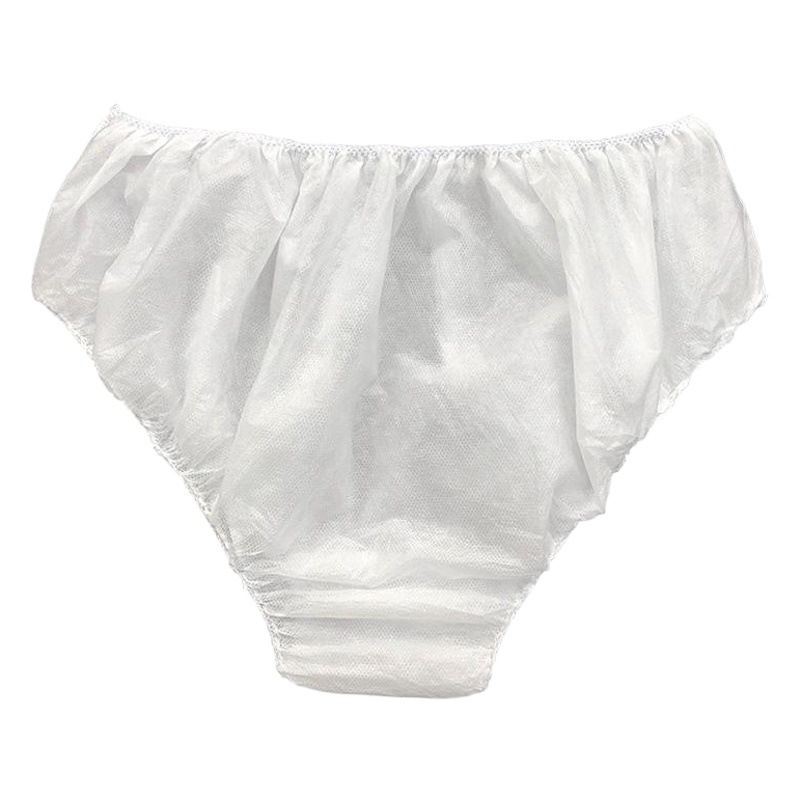 Venta al por mayor ropa interior desechable salón de belleza hombres y mujeres sudor vapor baño sauna shorts SMS engrosada pantalones de papel no tejido