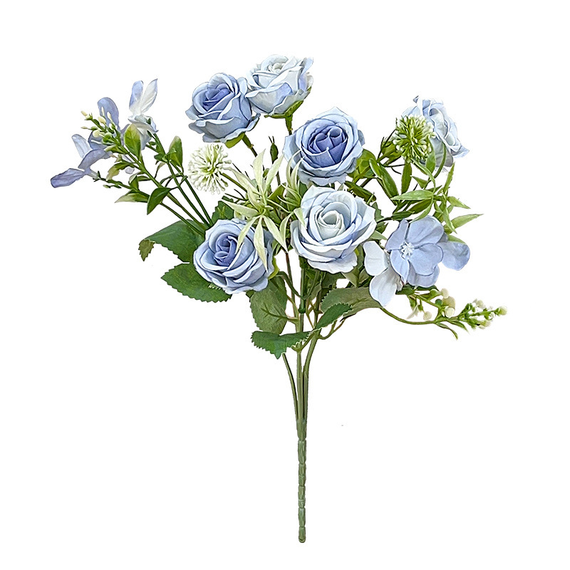 インスタイルローズ造花小さな花束装飾装飾品鉢植え DIY フラワーアレンジメントリビングルーム造花装飾|undefined