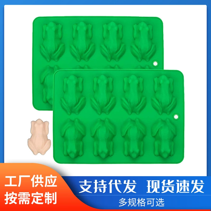 8-компонентная силиконовая форма для торта в виде лягушки, мусс, рождественская серия, подарок, инструменты для выпечки «сделай сам», готовые к продаже