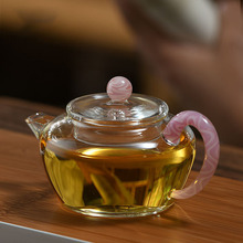 高硼硅玻璃玉见拱桥壶玉秀壶家用可加热泡茶壶功夫茶具煮茶壶