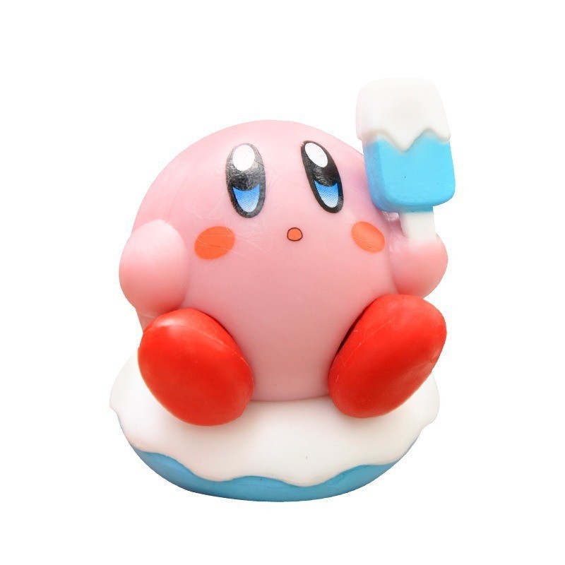 Qバージョントレンディなアニメグルメカービィモデルブラインドボックスケーキカーフィギュア装飾癒しの装飾品ギフト|undefined