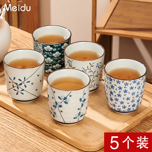 Japanese-style small tea cup cooking tea ceramic tea cup home kung fu tea set suit master cup tea tasting cup
