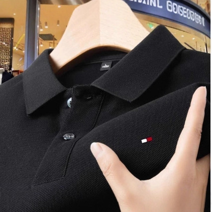 Xinjiang Long-Staple Cotton 100% Cotton Men's Fashionable Business Lapel Polo Shirt
