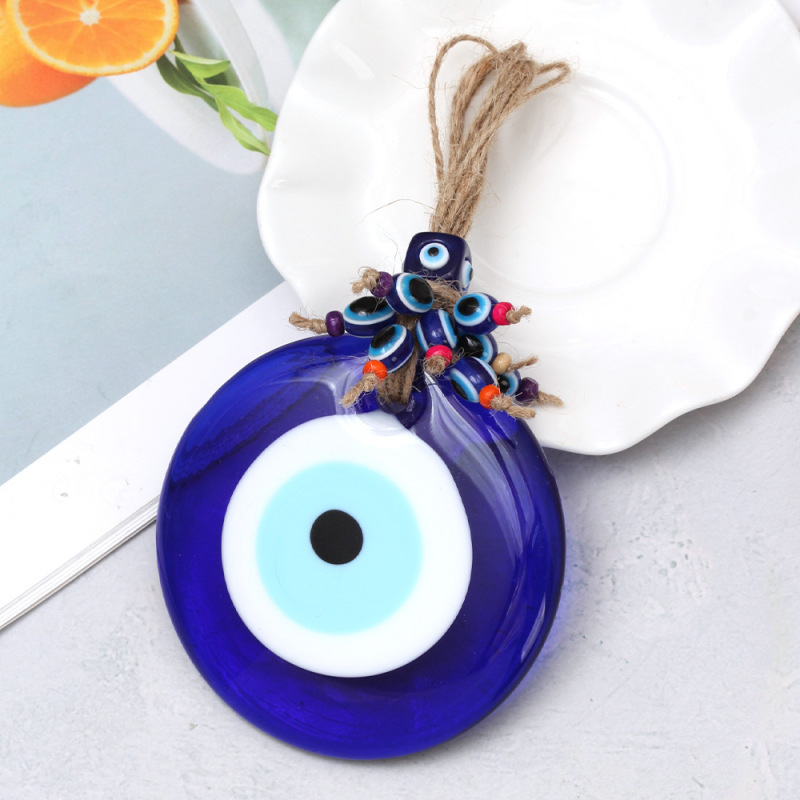 Cross-Border Foreign Trade DIY Evil Eye Pendant Turkish Evil Eye Keychain Blue Eye Glass Accessories Cross-Border Foreign Trade DIY Evil Eye Pendant Turkish Evil Eye Keychain Blue Eye Glass Accessories