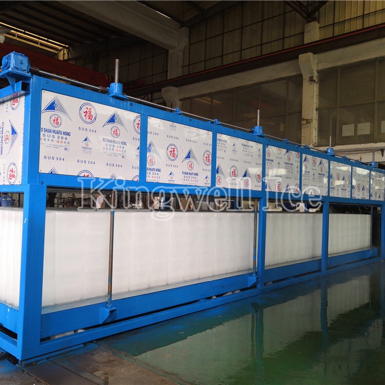 30t Large Direct Cooling Block Ice Machine, Fast Ice Making Speed, Power Saving, Labor Saving, Small Area Clean and Hygienic