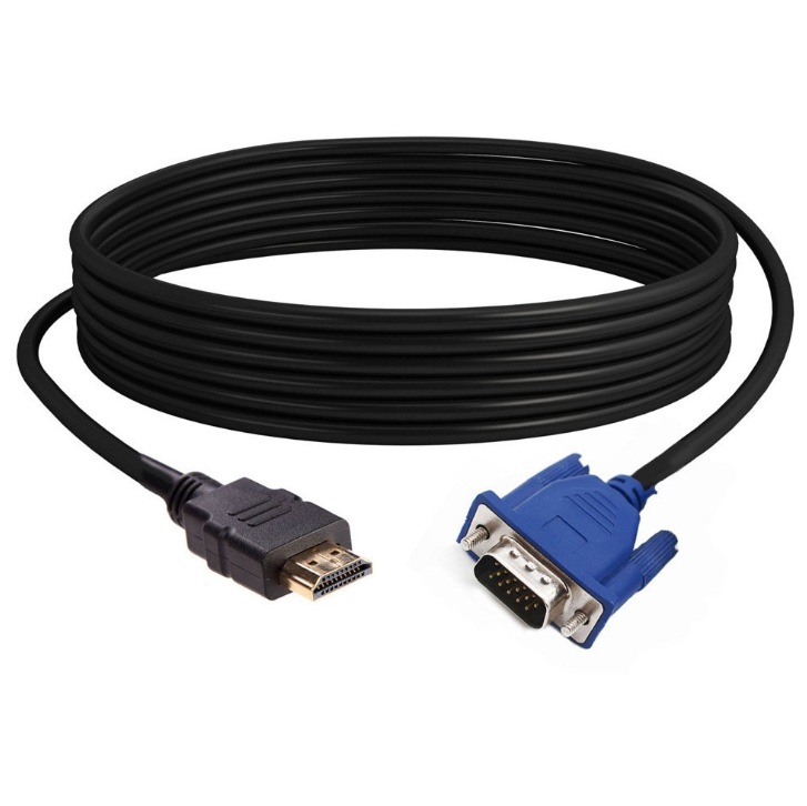 hdmi转vga连接线 HDMI转VGA1.8米 高清HDTV到主机视频连接线