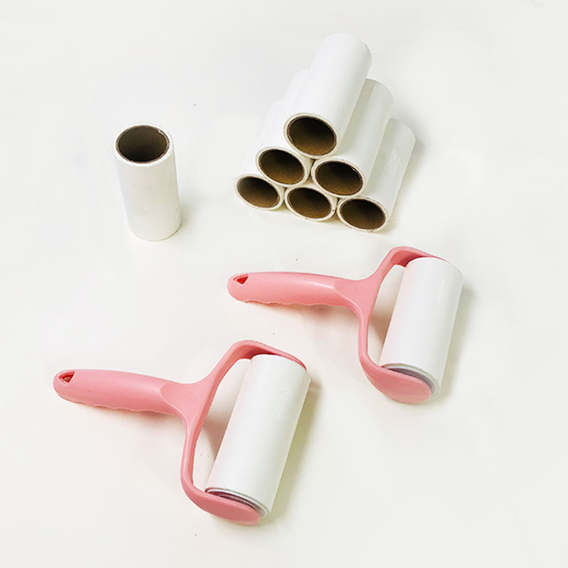 Tearable PET pelo que se pega dispositivo polvo ropa de papel cepillo de polvo hogar sofá rodillo rollo de papel lágrima de papel polvo que se pega