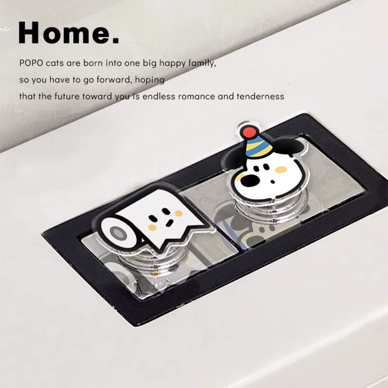 Креативный милый унитаз нажимает на компрессор Туалет Аксессуары для унитаза Переключатель смыва длинный маникюр специальная кнопка для унитаза