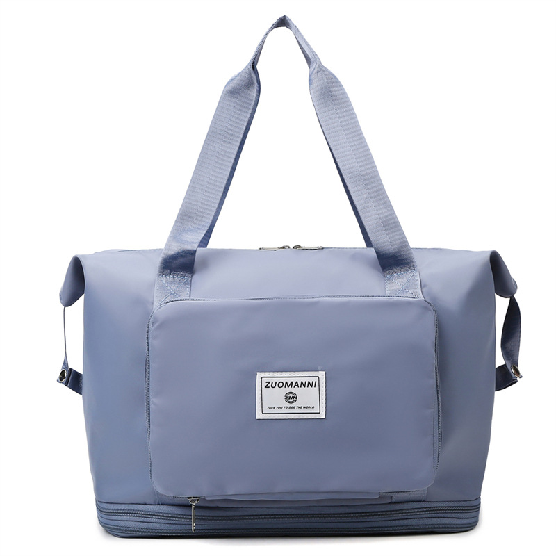 Nueva bolsa de deportes y fitness, bolsa de viaje separada en seco y húmedo, bolsa plegable, bolsa de embarque portátil, bolsa de almacenamiento de equipaje al aire libre