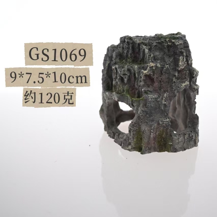 Decoración de paisajismo de pecera vintage olla de barro rota decoración de acuario pescado y camarones poner huevos, jugar y evitar la fábrica de mascotas