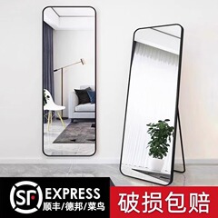 全身鏡、ドレッシングフロアミラー、家庭用壁掛け、ネットセレブ女子寮、シンプルな壁掛け試着鏡