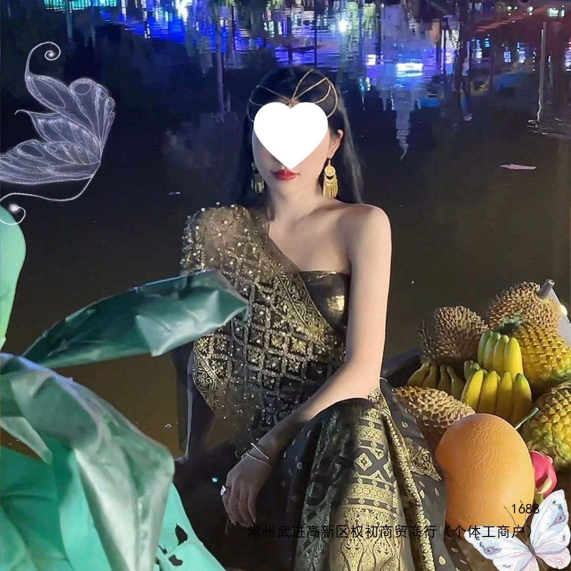 西双版纳民族女装跳舞鞠婧同款网红写真拍照旅游傣族服装新款套装