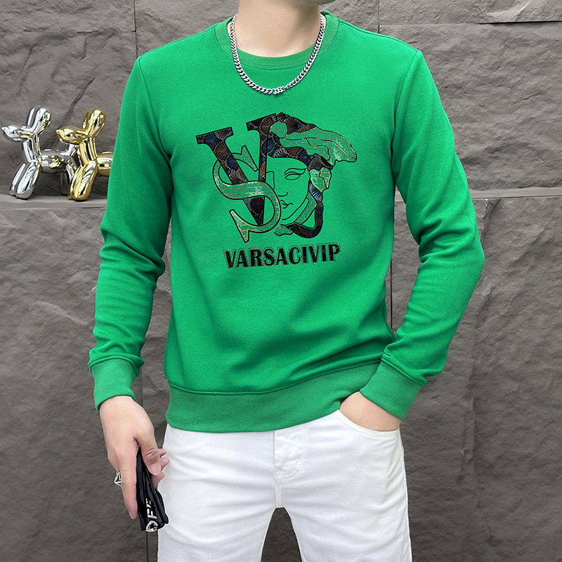 Fábrica de fuente de una primavera y otoño 2024 nueva letra estampada en caliente chaqueta de hombre joven chaqueta casual diaria