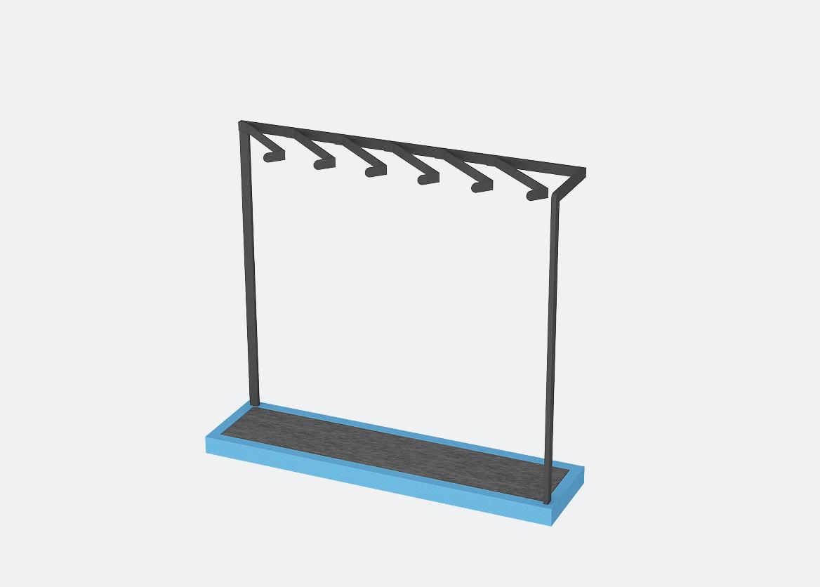 Estante de almacenamiento de nieve de esquí tienda de ropa estante de exhibición estante de exhibición de artículos deportivos estante de exhibición de ropa de hombre