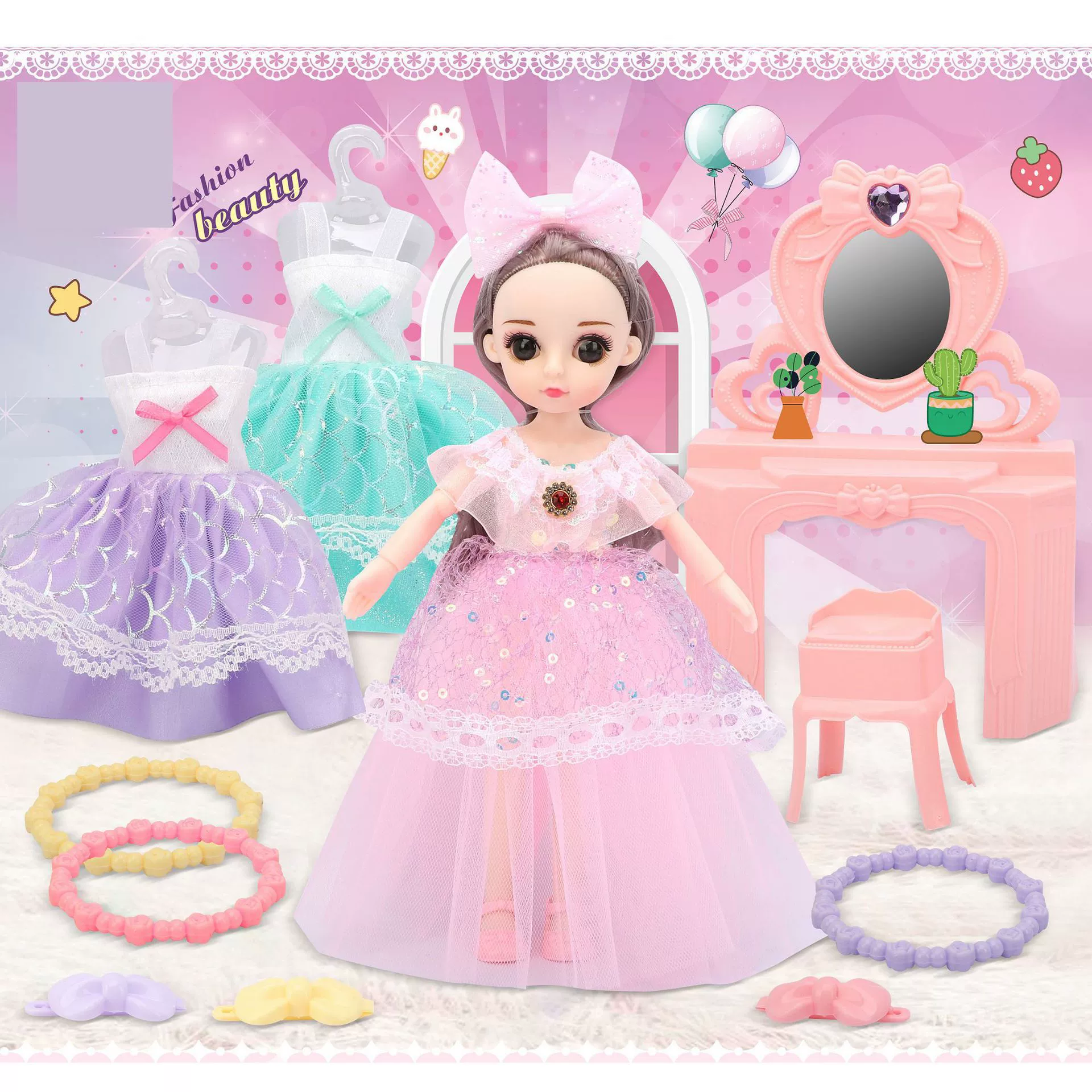 Детская реалистичная кукла для игр с семьей, аксессуар, игрушка, набор