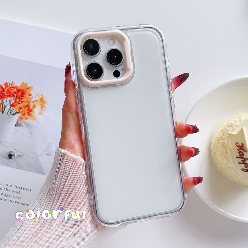 2-in-1アクリル大穴付き、16pro、Apple 13、15、14、17対応、ゼリー状ウェーブカラーのミラー仕上げスマホケース|undefined