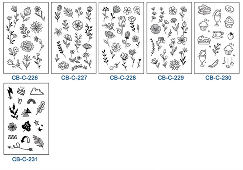 8g Weight tattoo stickers Event & Party Supplies 1 Piece Quantity Weekend, Party Occasion Animal, Flower, Butterfly Pattern Animal Flower Butterfly Tattoos & Body Art 1 Piece 14