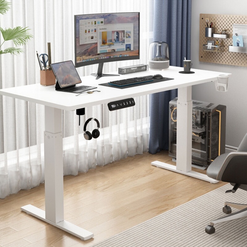 Solid Wood Electric Standing Adjustable Movable Office Study Desk, Gaming Computer Desk, Simple Modern Home Gaming Desk Solid Wood Electric Standing Adjustable Movable Office Study Desk, Gaming Computer Desk, Simple Modern Home Gaming Desk