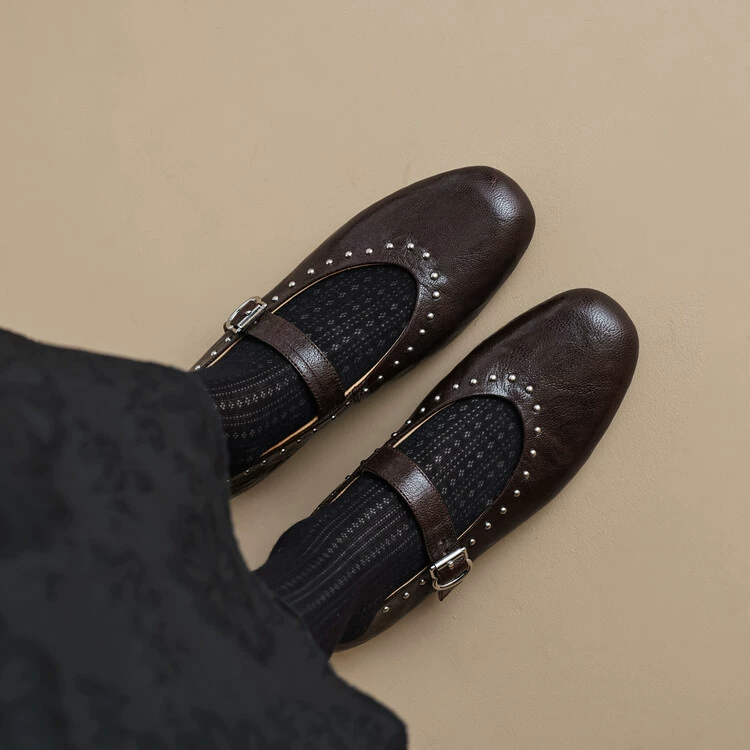 Британский ретро стиль с плоской подошвы Мэри Джейн