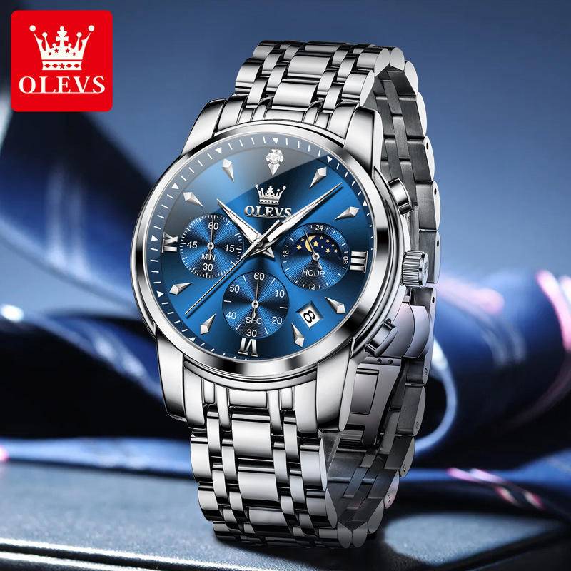Oli Olevs new cross-border wholesale watch watch multi-functional men's watch small three-pin quartz watch