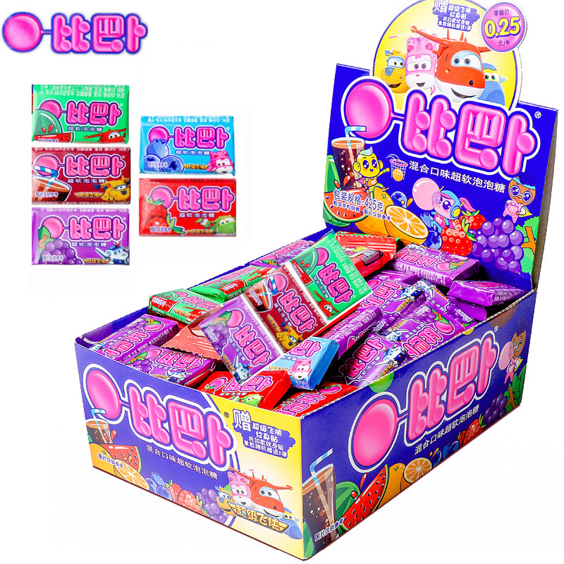 Bubblegum for Kids - Ultra Soft Bubblegum in a Bucket - 160 Pieces of Mixed Flavored Chewing Gum with Temporary Tattoos