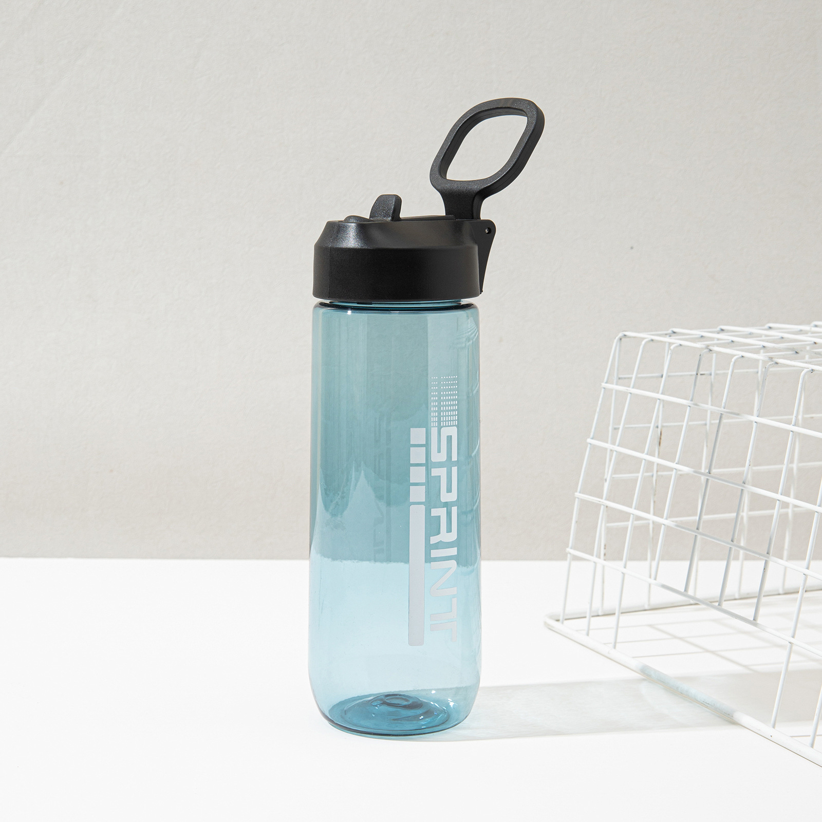 Nueva taza de agua de plástico de comercio exterior, hervidor deportivo portátil para hombres y mujeres, automóvil de verano, taza espacial simple de gran capacidad al aire libre