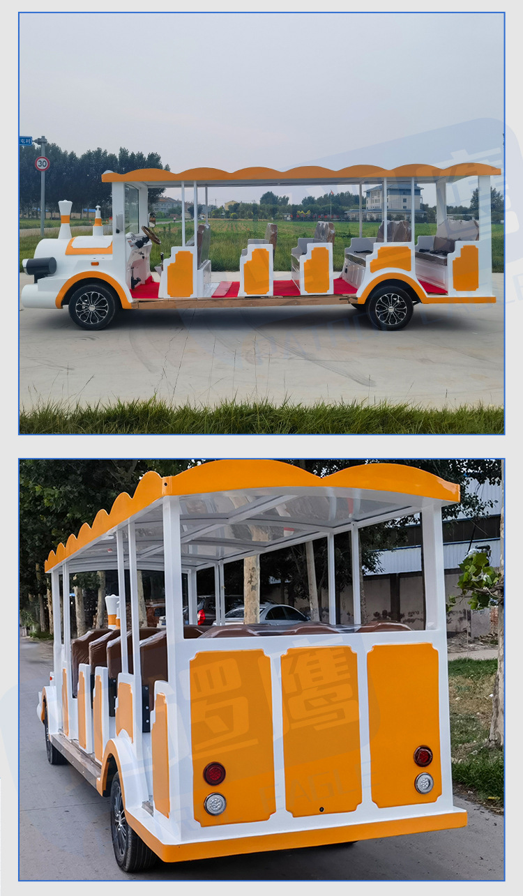 Small train sightseeing car for scenic areas, parks, playgrounds, resorts, homestays, and tourist reception