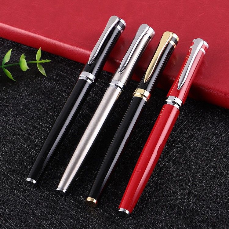 Factory Classic Metal Signature Pen Business Meeting Advertising Office Writing Ink Pen Student Teacher Hotel Accompanying Ceremony