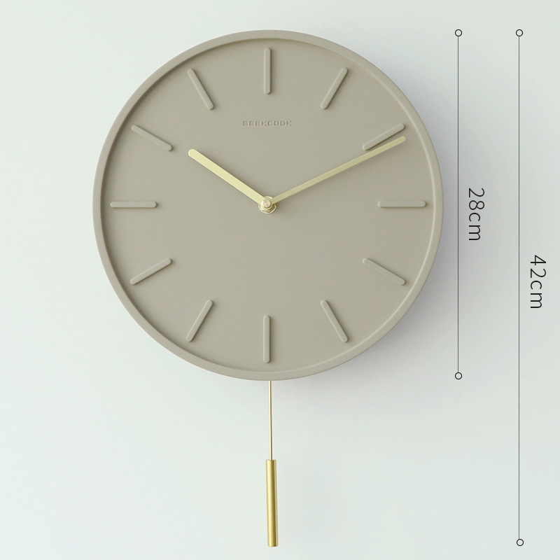 11 인치 (28cm) 규모의 긴 진자 사암 다크 브라운