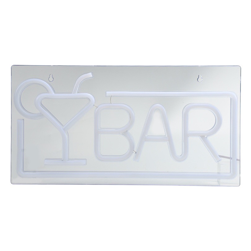 Transfronterizo nuevo LED backboard neón copa de vino BAR carta modelado luz montado en la pared BAR luz decorativa suministro directo de fábrica
