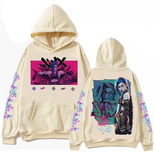 ZIMUHENAI Arcane-Jinx Hoodie With Pockets, Men'S And Wom